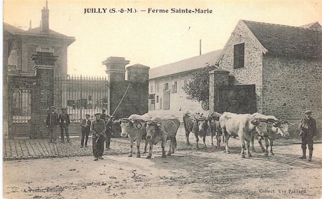 Ferme Sainte-Marie  Juilly exploite depuis 1700 par la famille HAQUIN